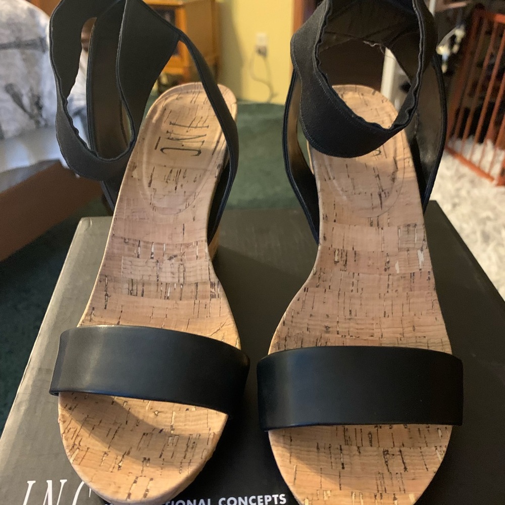 International  Women leather open toe Ankle Strap